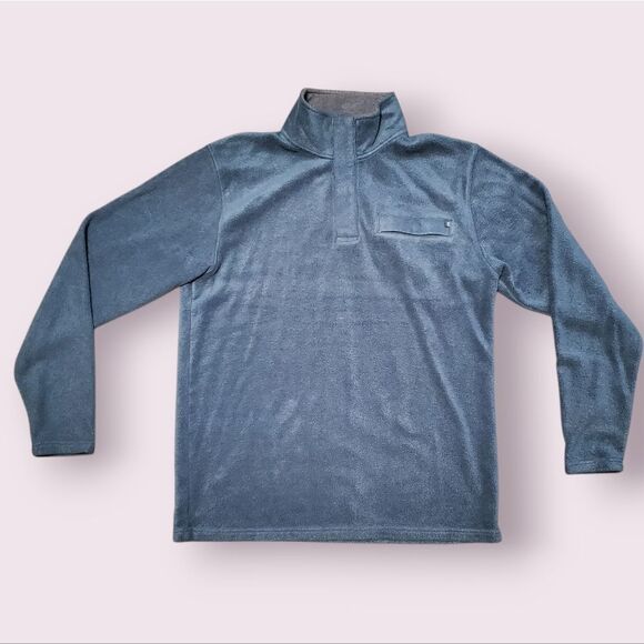 Free Fly Pullover Performance Sage Green 1/4 Snap Sweater Fleece Mens Size M EUC - Picture 1 of 4
